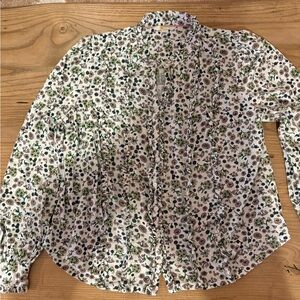 Floral Button-Up Blouse